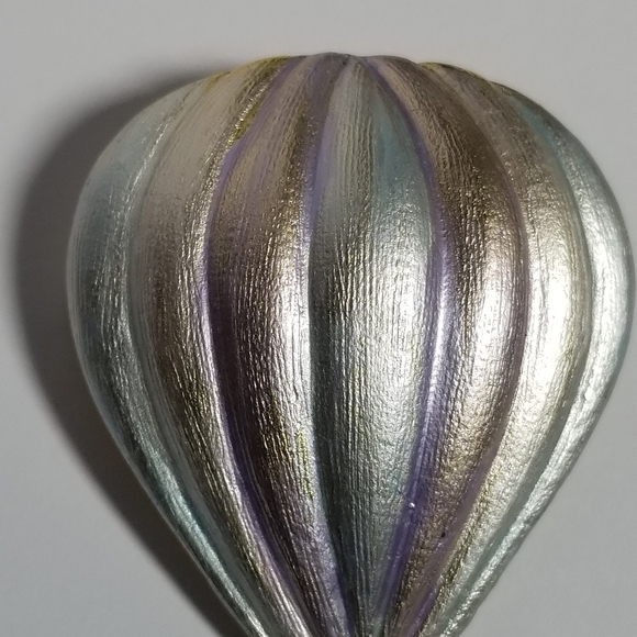 Relisted - Vintage hot air balloon brooch pastel pin flying jewelry - Picture 7 of 9